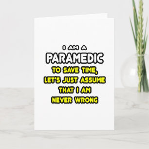 Funny Paramedic T-Shirts en Gifts Kaart
