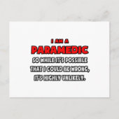 Funny Paramedic ... Zeer onwaarschijnlijk Briefkaart (Voorkant)