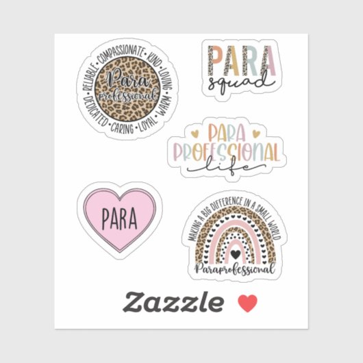 Funny Paraprofessional Pack Sticker (Vel)