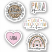Funny Paraprofessional Pack Sticker (Voorkant)