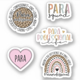 Funny Paraprofessional Pack Sticker