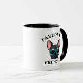 Funny Pardon my Frenchie Black Tan French Bulldog Mok (Voorkant rechts)