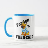 Funny Pardon My Frenchie French Bulldog Coffee Mok (Links)