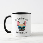 Funny Pardon my Frenchie Light Fawn French Bulldog Mok (Links)