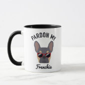 Funny Pardon my Frenchie Lila Tan French Bulldog Mok (Links)