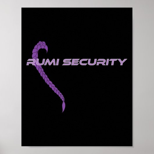 Funny Parent Halloween Costume Idea –“rumi Securit Poster (Voorkant)