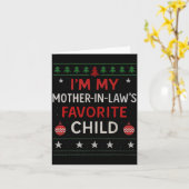 Funny Parent - Im My Mother In Laws Favorite Child Kaart (Gele Bloem)