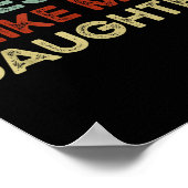 Funny Parents' Day Quote Awesome Like My Daughter Poster (Hoek)