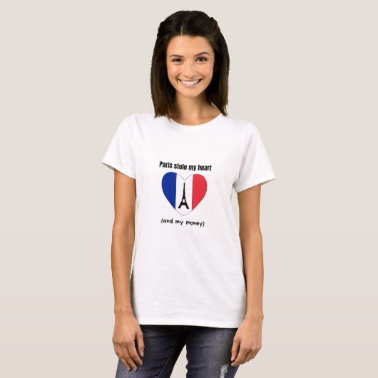Funny Paris T-shirt (Voorkant volledig)