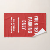 Funny parkeergebarentaal hand voor handdoeken, nie handdoek (Handdoek)