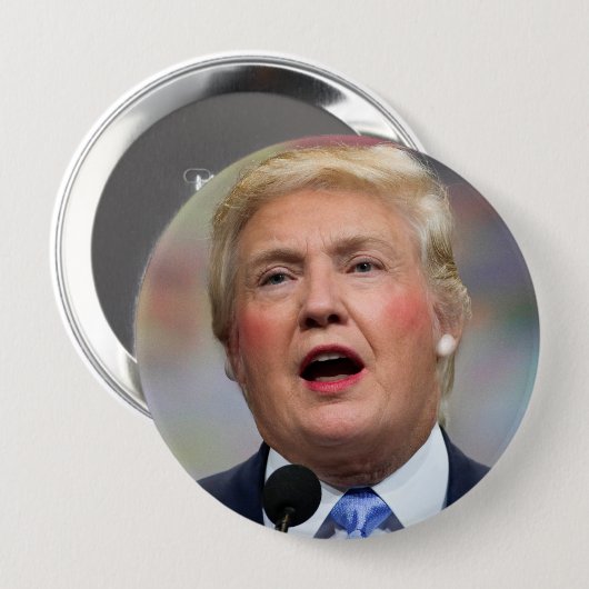 Funny Parody Donald Clinton Button (Voorkant /achterkant)