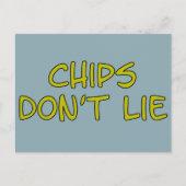 Funny Parody slogan Chips Briefkaart (Voorkant)