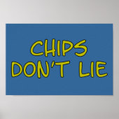 Funny Parody slogan Chips Poster (Voorkant)