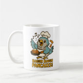 Funny Parrot Bacon Pancake Chef Schattige Quaker B Koffiemok (Links)