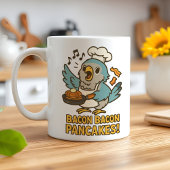 Funny Parrot Bacon Pancake Chef Schattige Quaker B Koffiemok