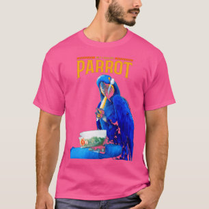 Funny Parrot bewaart een penseel na eten 2 T-shirt