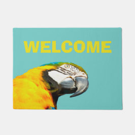 Funny Parrot Bird Welkom Deurmat