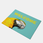 Funny Parrot Bird Welkom Deurmat (Schuin)