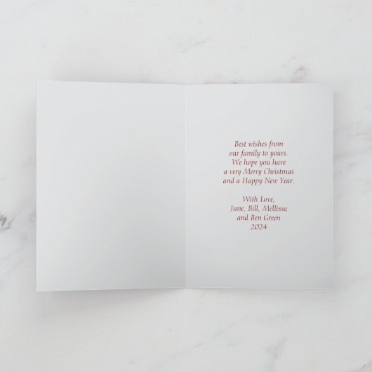 Funny Parrot Christmas Kaart (Binnen)