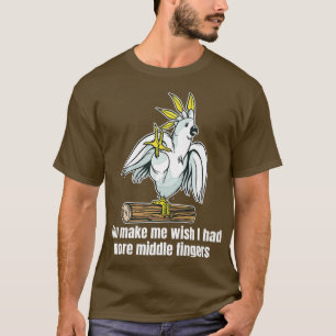 Funny Parrot Cockato ongeschikte premie T-shirt