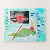 Funny Parrot Drawing Foto Birthday Kinder Legpuzzel (Horizontaal)