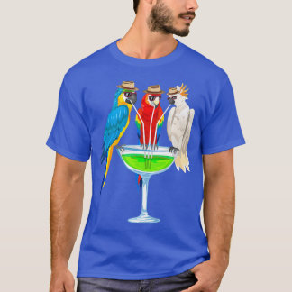 Funny Parrot Hawaiian Margarita Gift for Men T-shirt