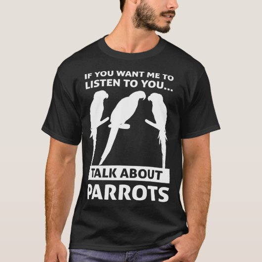 Funny Parrot Merch - Geweldige Parrot Lover Design T-shirt (Voorkant)