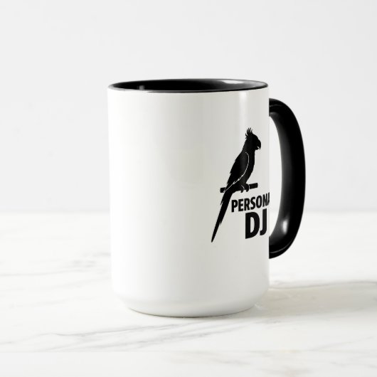 Funny Parrot Personal DJ Mug for Parrot Owners Mok (Voorkant rechts)