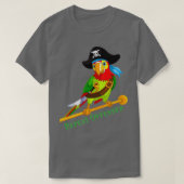Funny Parrot Pirate Repat Offender T-shirt (Design voorkant)