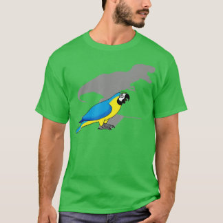 Funny parrot rex Yellow Blue Ara Macaw T-shirt