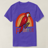 Funny Parrot  Sunset-illustratie T-shirt (Design voorkant)