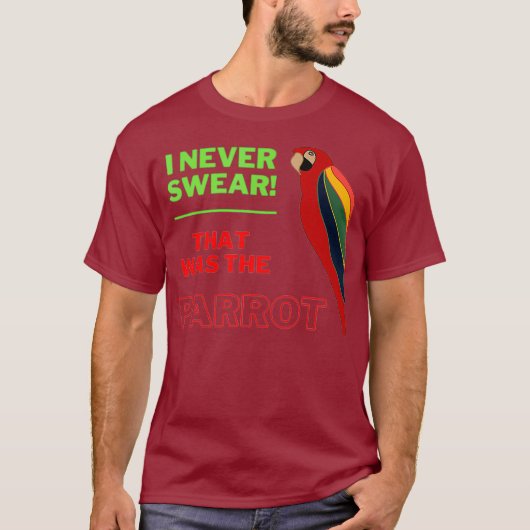 Funny Parrot T-shirt (Voorkant)