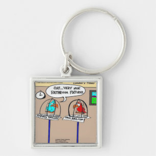 Funny Parrots Bathroom Fixtures Gifts & T - shirts Sleutelhanger
