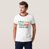 Funny Part Irish Part Italy Mannen T-Shirt (Voorkant volledig)
