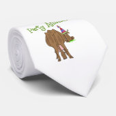 Funny Party Animal Birthday Koe Stropdas (Opgerold)