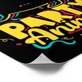 Funny Party Animal Disco Dancing Cat Meme Poster (Hoek)