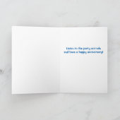 Funny Party Animals Advice for Anniversary Kaart (Binnen)
