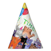 Funny Party Pet met Happy Cat Party - Aangepaste t Feesthoedjes (Rechts)
