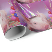 Funny Party Pig Cadeaupapier (Rol Hoek)