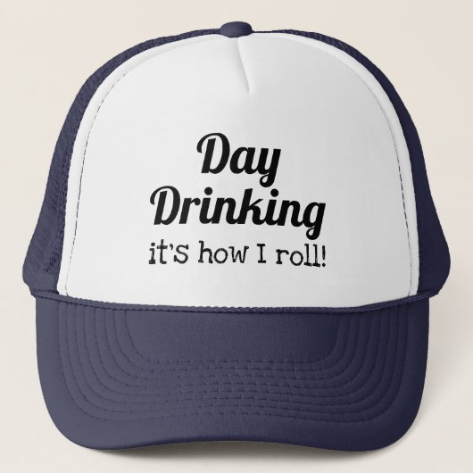 Funny Party Summer Quote Day Drink Trucker Pet (Voorkant)