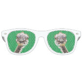 Funny Party Sunbril Happy Ostrich Smile Retro Zonnebril (Voorkant)
