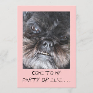 Funny party-uitnodiging kaart