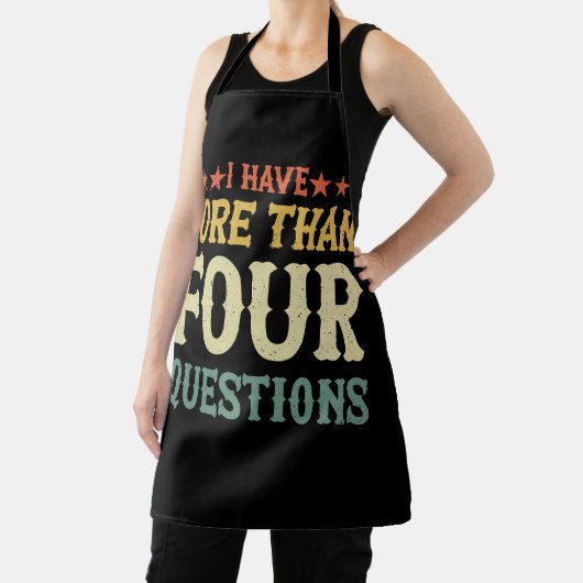 Funny Passover Seder ik heb meer dan vier vragen Schort (Insitu)
