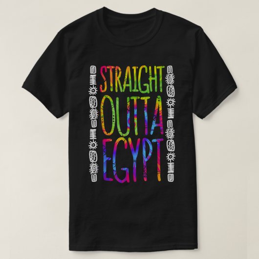 Funny Passover Straight Outat Egypt Jewish Seder F T-shirt (Design voorkant)