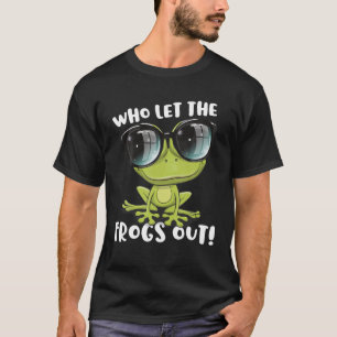 Funny Passover Who Let The Frogs Out Jewish Seder T-shirt