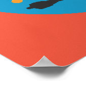 Funny Pasta Food Pun  Colour Typography Art Poster (Hoek)