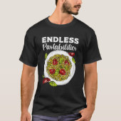 Funny Pasta Lovers S, Endless Pastabilities T-shirt (Voorkant)