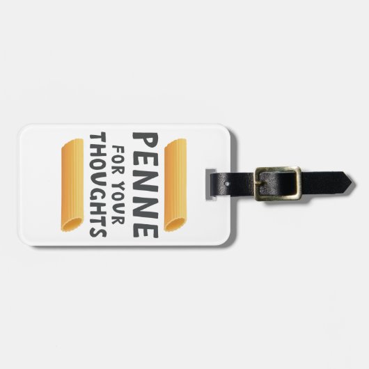 Funny Pasta Pun Bagagelabel (Voorkant horizontaal)