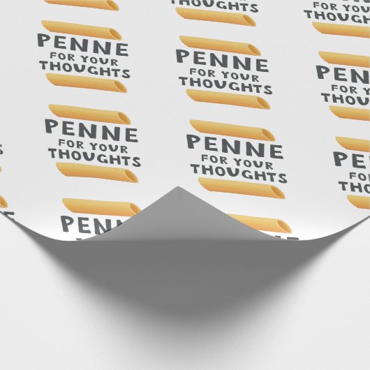 Funny Pasta Pun Cadeaupapier (Hoek)