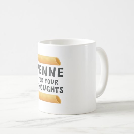 Funny Pasta Pun Koffiemok (Voorkant rechts)